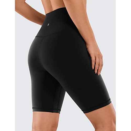 CRZ YOGA Women's Naked Feeling Biker Shorts - 8 Inches High Waisted Yoga Workout Gym Running Spandex