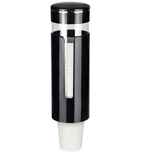 Cup Dispenser, Pull Type Water Cooler Cup Holder Fit 4oz-7oz Disposable Cups, Upgraded Wall Mounted Mouthwash Cup Dispense...