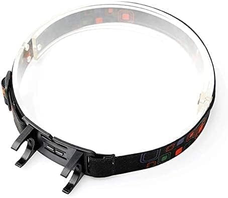 ZGLUZP Black Flashlight Clip Buckle Headband Adjustable Head Belt Head Strap Mount Holder Stand for 24mm LED Flashlight To...