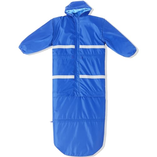 Macarrie Wearable Sleeping Bag with Dual Hoodie,Longsleeves,Pockets and Adjustable Drawstring，Ideal for Camping, Cold Weat...
