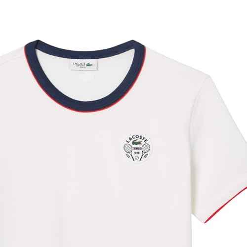 Lacoste Womens Sport Ultra Dry Tennis Heritage Badge T-Shirt