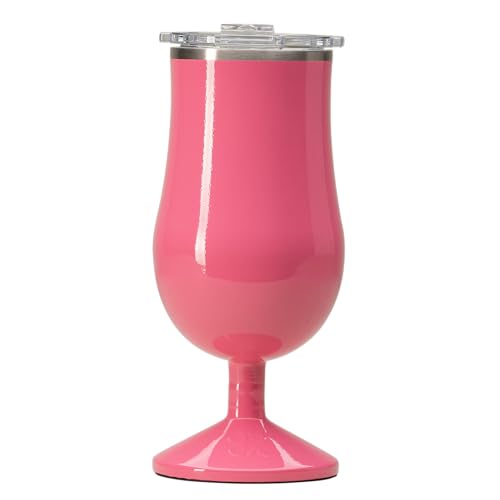 ORCA Poco 17 oz Insulated Cocktail Glass | Double Walled, Stainless Steel Hurricane Glass, Lidded Tumbler for Cocktails, W...