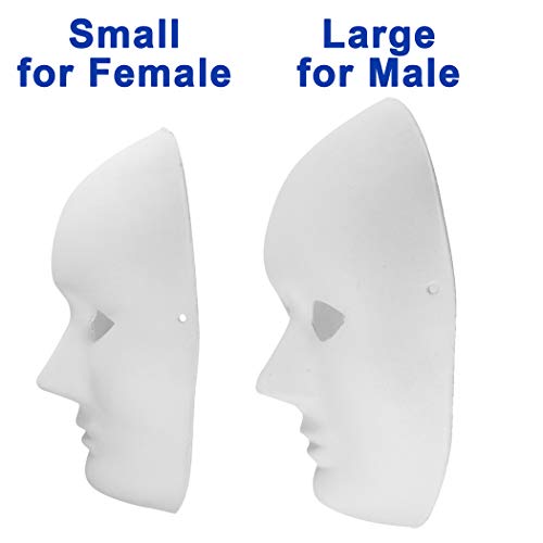 30 Pack Paper Mache Masks - 2 Sizes for Artistic Projects, Theater, Halloween, Masquerade Parties, Classroom Art