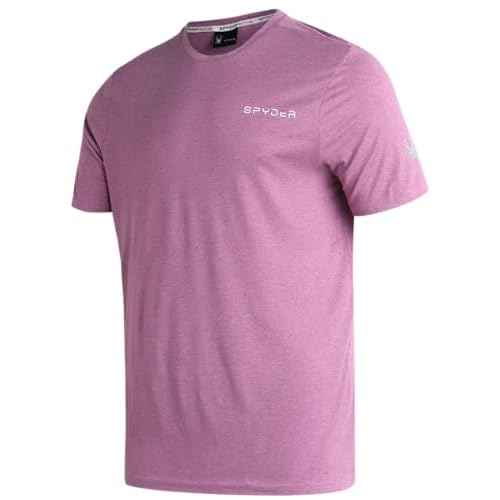 Spyder Mens Active Shirts - Quick Dry Lightweight Short Sleeve Mens Shirts Athletic Performance Gym Workout Shirts for Men
