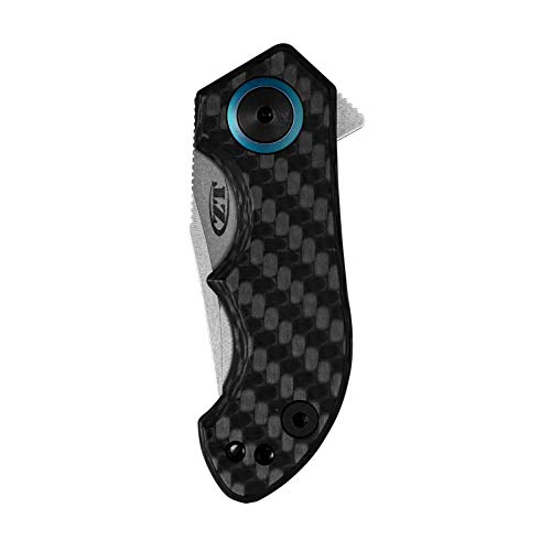 Zero Tolerance and Tim Galyean Pocketknife; 1.8 Inch Premium CPM 20CV Stainless Steel Blade, Carbon Fiber Front with Stone...