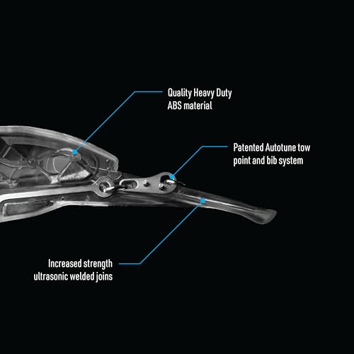 Nomad Design DTX Minnow with Patented Autotune System - Distressed Baitfish Swimming Action, BKK Diablo