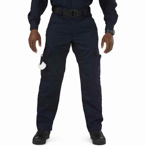 5.11 Tactical Men's Work Pants for EMS/EMT Cargo Pant for First Responders, Black, 40W x 30L, Style 74310ABR