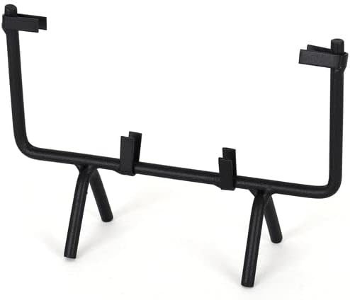 Milltown Merchants 6" Square Metal Display Stand - Fused Glass Art Base - Plate Stand / Plate Holder - Square Display Stan...