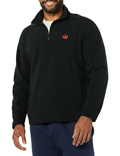 Amazon Essentials Disney | Marvel | Star Wars Men's Polar Fleece Quarter-Zip Mock Jackets