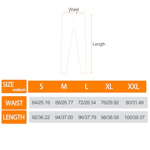 Thermal Leggings for Women, Fleece Lined Thermal Underwear Bottoms Long Johns, Warm Insulated Pants Cold Weather/Skiing