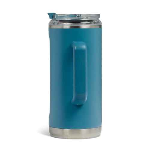 Igloo, 36 oz Tumbler with Handle, Reusable Travel Mug, Stainless Steel Insulated Hydration Cup for Hot & Cold Beverages, Modern Blue