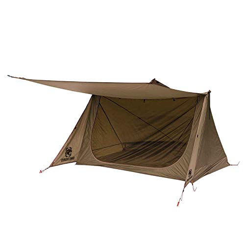 OneTigris Backwoods Bungalow Bushcraft Shelter 2.0, Ultralight Backpacking Tent with with Porch for Camping Hiking Backpac...