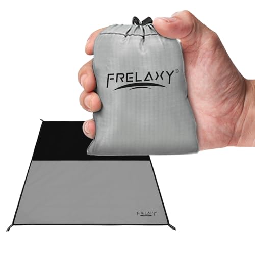 Frelaxy Pocket Picnic Blanket, Waterproof Sandproof Beach Mat, Compact Camping Tarp for Festivals, Hiking, Travel, Outdoor...