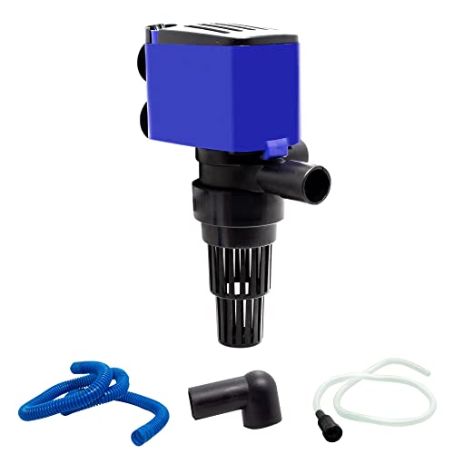 Aqua Dream 210 GPH Aquarium Pump & Fish Tank Filter, Submersible Water Pump 3-in-1 Quiet Circulation Oxygenation - 15W 800...