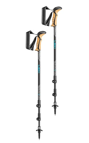 LEKI Khumbu Lite AS Trekking Poles - Aluminum Collapsible Lightweight Walking Poles for Hiking