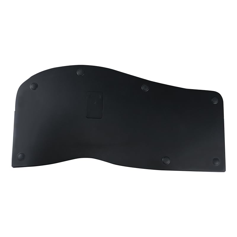 DELUX Full Size Wireless Ergonomic Keyboard,Cushioned Palm Rest, Ultra-Thin Split Ergo Keyboard, Bluetooth & 2.4G Connecti...