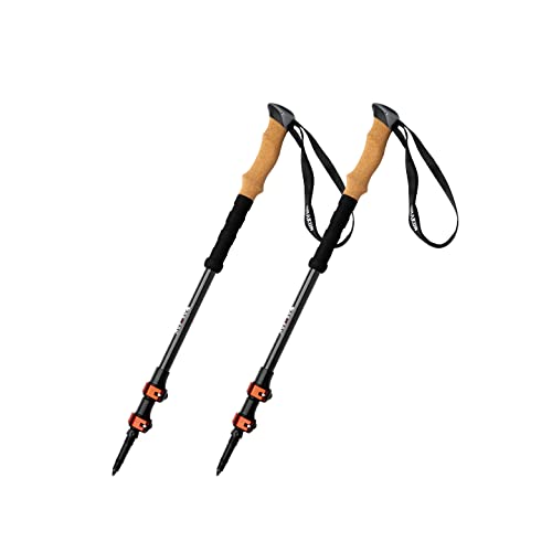 Drakon Outdoors - Drakon Sticks 2.0 - Heavy Duty Carbon Fiber Trekking Poles - Ultralight Collapsible Poles with Cork Hand...