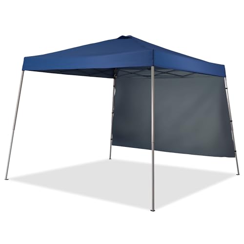 GDY 8X10 FT Pop Up Canopy Outdoor Instant Tent Slant Legs with a Sidewall,Equipment Vents, Portable Gazebo Shelter for Pat...
