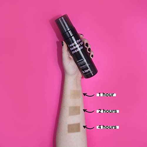 b.tan Ultra Dark Self Tanner Mousse | I Want The Darkest Tan Possible - Fast, 1 Hour Express Sunless Tanning Foam, Golden Bronzing Glow, Face & Body, No Fake Tan Smell, Vegan, Cruelty Free, 6.7 Fl Oz