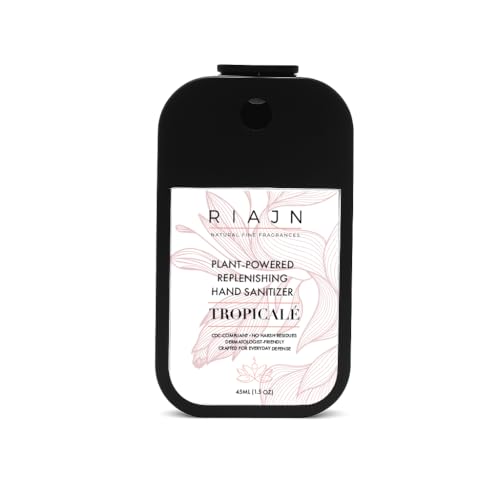 RIAJN Replenishing Hand Sanitizer Mist | Scented Pocket Power Mist | Skin-Safe & Non-Irritating | Hydrating Sanitizer Spra...