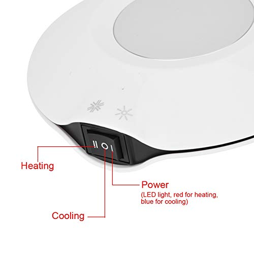 USB Cold and Hot Coasters, 2 in 1 Beverage Warmer and Drink Cooler, -3℃- 65 ℃ USB Heating and Cooling Mat Coffee Tea Bever...