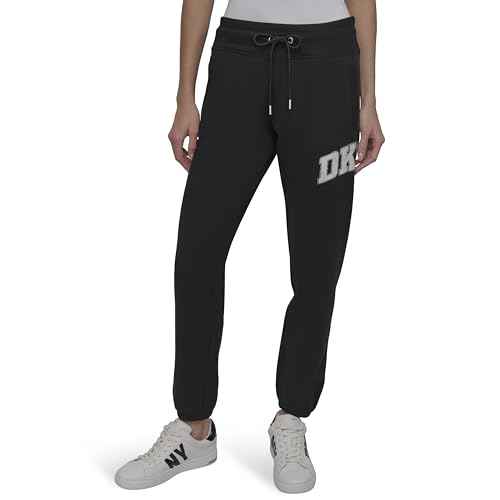 DKNY Women's Drawstring Fleece Jogger Sweatpant