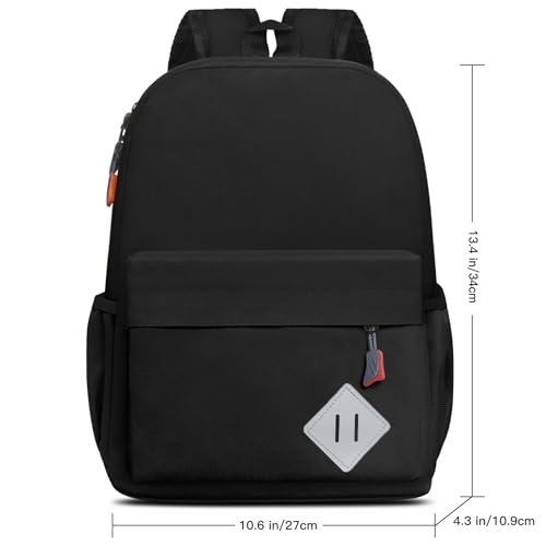 Little Kids Backpack for Girls Boys - Toddler Preschool Backpack School Bag Cute Kindergarten Backpack for Aged 3-6, Black