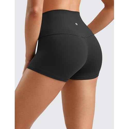 CRZ YOGA Butterluxe Biker Shorts 2.5"- High Waisted Yoga Workout Spandex Womens Running Volleyball Booty