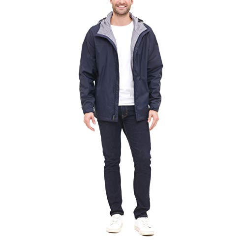 Tommy Hilfiger Men's Lightweight Breathable Waterproof Hooded Jacket