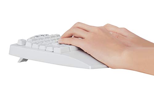 Perixx PERIBOARD-512W Periboard-512 Ergonomic Split Keyboard - Natural Ergonomic Design - White - Bulky Size 19.09"X9.29"X...