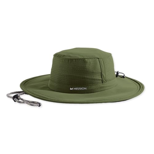 MISSION Cooling UPF Boonie Hat - Unisex Sun Hat for Hiking, Beach & Fishing - Sweat & Water Activated Technology