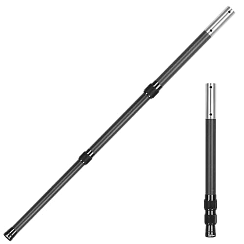 38" Carbon Fiber Pool Pole, Telescoping Skimmer Pool Cleaning Pole, Short Pool Pole for Spa, Hot Tub, Pool Hand Leaf Skimm...