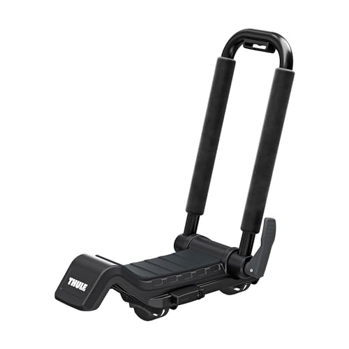Thule Hull-a-Port XTR - Kayak j-Style roof Rack - Carry up to 2 Kayaks - Folds Flat - Pre-Assembled - Locks to roof Rack -...