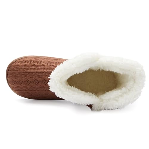 Women's Soft Fluffy Plush Bootie Slippers for Indoor and Outdoor Winter
