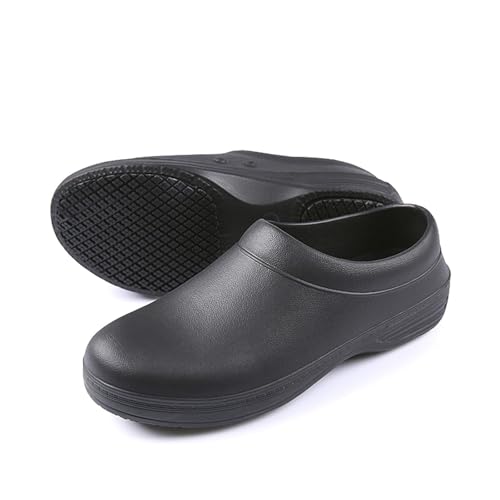 SECHRITE Chef Shoes Women Men Slip Resistant Garden Work Kitchen Shoes Waterproof Non Slip Nursing Clogs Food Service Shoe