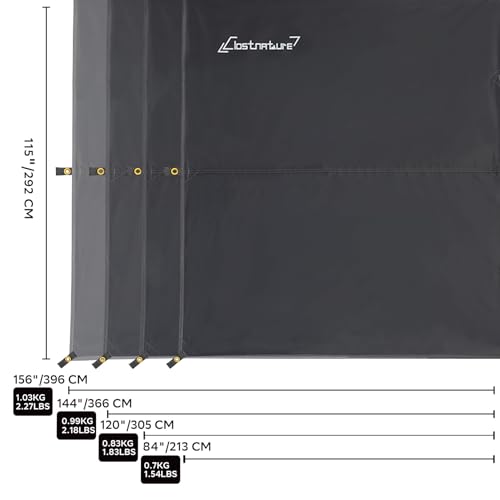 Clostnature Waterproof Camping Tarp for Tent - Ultralight Hammock Rain Fly for Backpacking, Heavy Duty Camping Hiking Awni...