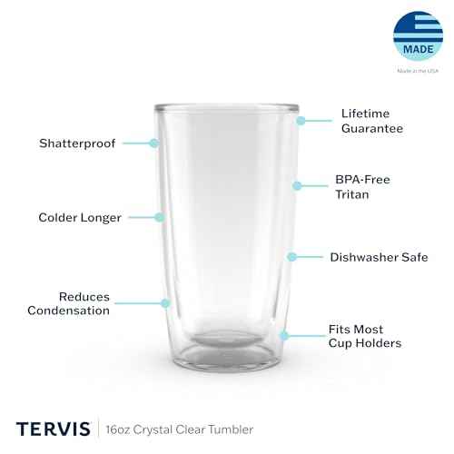 Tervis Made in USA Double Walled Inkreel - Crystal Nature Collection Insulated Tumbler Cup Keeps Drinks Cold & Hot, 16oz, Windswept