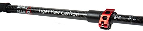 Mons Peak IX Tiger Paw Carbon Fiber Trekking Poles for Hiking Trekking Walking Snowshoeing - Cork Grip Ultralight Collapsi...