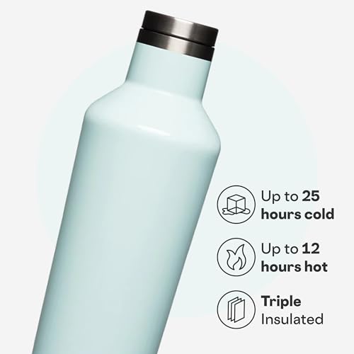 Corkcicle Classic Canteen Insulated Water Bottle - Stainless Steel Reusable Tumbler - Triple Insulated - Keeps Drinks Cold...