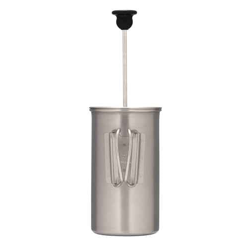 Snow Peak Titanium French Press - Ultralight Coffee Maker for Camping, Backpacking & Hiking - Camping Cookware Essential for Coffee Anywhere