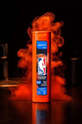 Above NBA 3-in-1 Shampoo for Men | GAME READY | Deep Hydration & Micellar Cleanse for Hair & Body | Fresh-Court Cooling Sc...