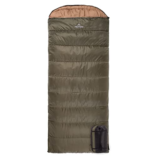 Teton Celsius XL, 25F, 20F, 0F Degree Sleeping Bags, All Weather Warm Sleeping Bag for Adults and Kids, Camping Season, Co...