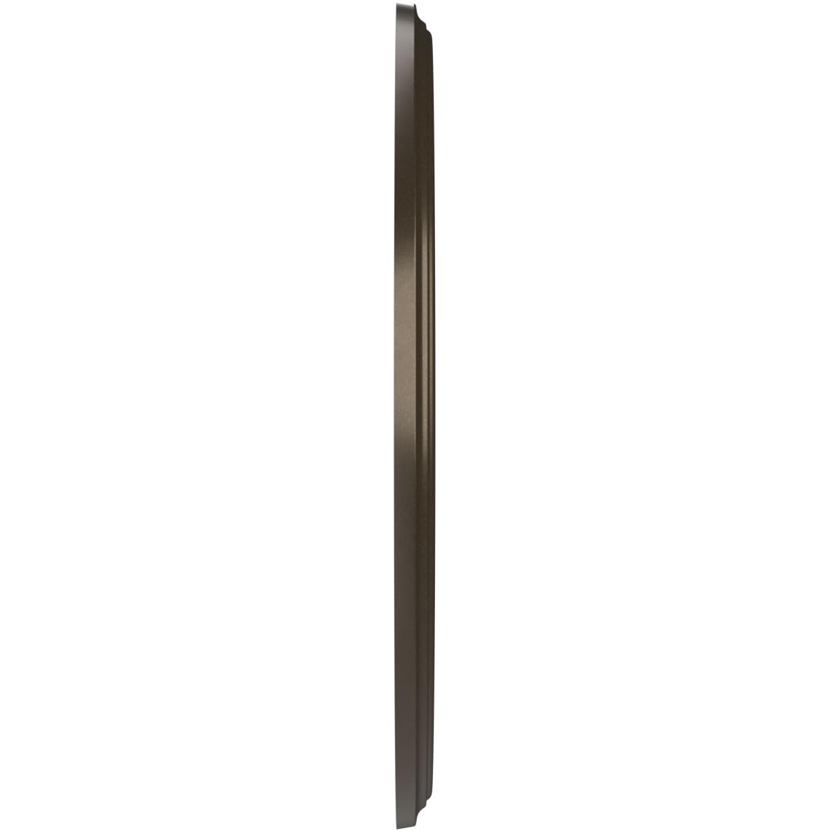 19Od X 3 1/2Id X 1P Berkshire Thermoformed Pvc Ceiling Medallion (Fits Canopies Up To 8 3/8), Metallic Dark Bronze