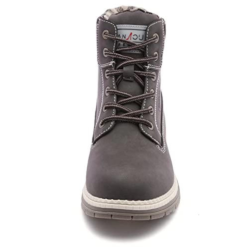 ANJOUFEMME Work Hiking Boots for Women Waterproof - Womens Outdoor Ankle Boots Lightweight Snow Winter Boots for Trekking ...