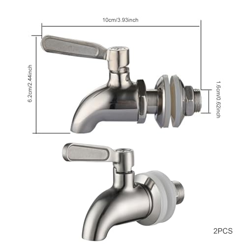 Chillers Water Fountains, Beverage Dispenser Replacement Spigot Stainless Steel Drink Dispenser Tap Replacement for Bevera...