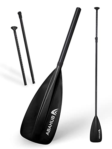 Abahub SUP Paddle - 3 Piece Adjustable Paddles - Lightweight Stand-up Paddle Oars for Paddleboard, Adjustable Aluminum All...