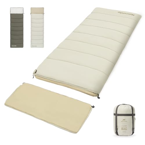Naturehike Camping Sleeping Bag，Spliceable Double Sleeping Bag for Adults&Kids, Cold&Warm Weather, Lightweight, Waterproo...