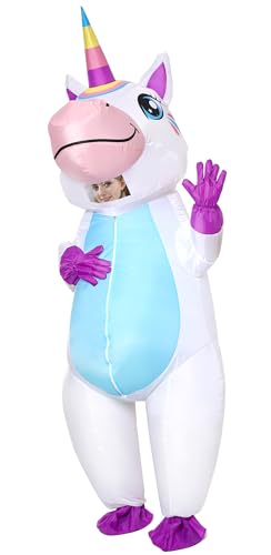 Gootus Inflatable Unicorn Costume for Adult - Funny Halloween Inflatable Costumes for Men Women, Blow Up Costume for Hallo...