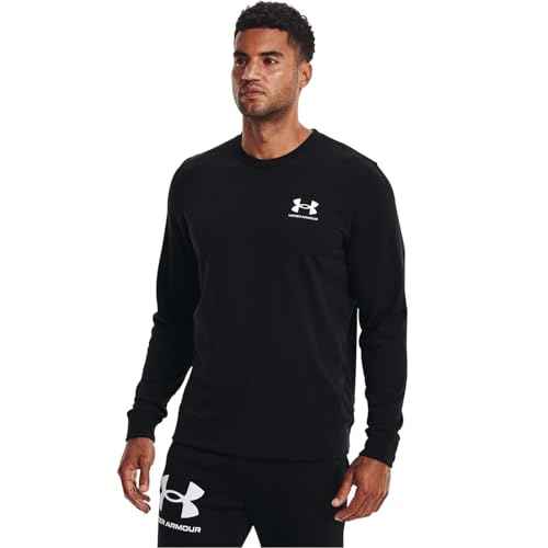 Under Armour Mens Rival Terry Long Crew Neck T-Shirt
