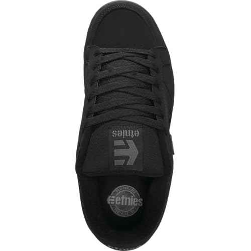 Etnies Kingpin Men's Skateboarding Shoe Classic Puffy Sustainable, Comfortable & Durable Footwear with Die-Cut EVA Insole - Black/Black - 13